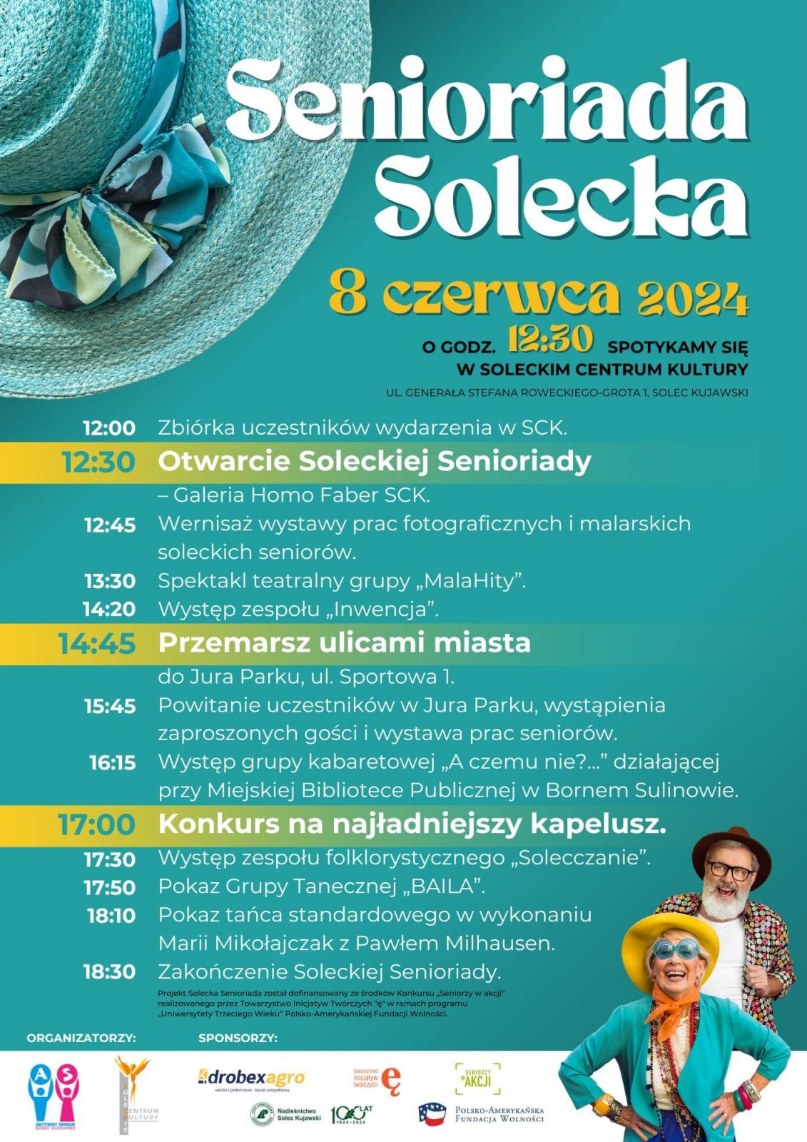 plakat informacyjny Senioriady Soleckiej