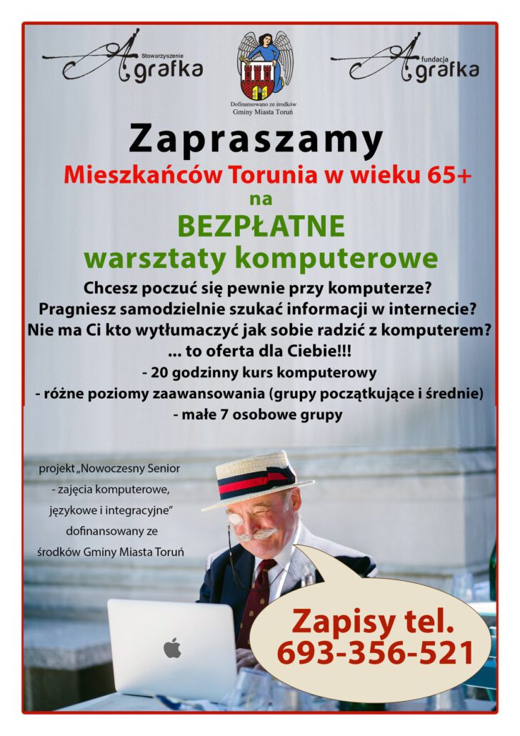 Plakat zapraszający na kurs