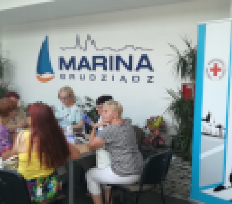 Grudziądzka Marina pełna seniorów