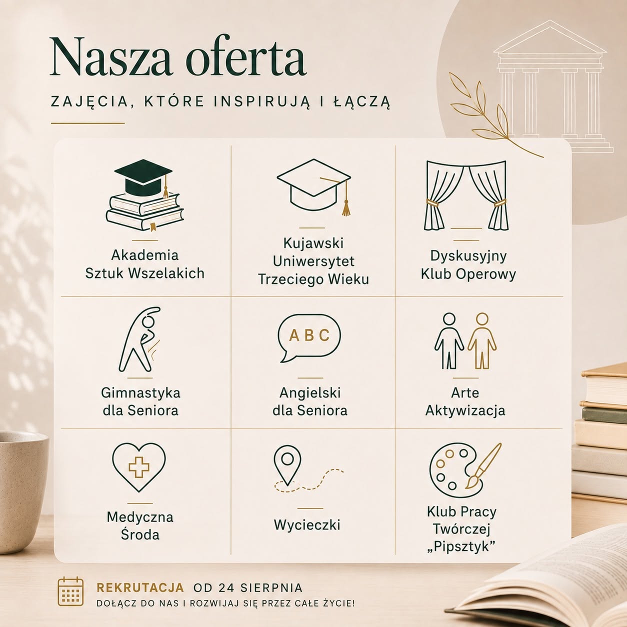 plakat informacyjny z ofertą