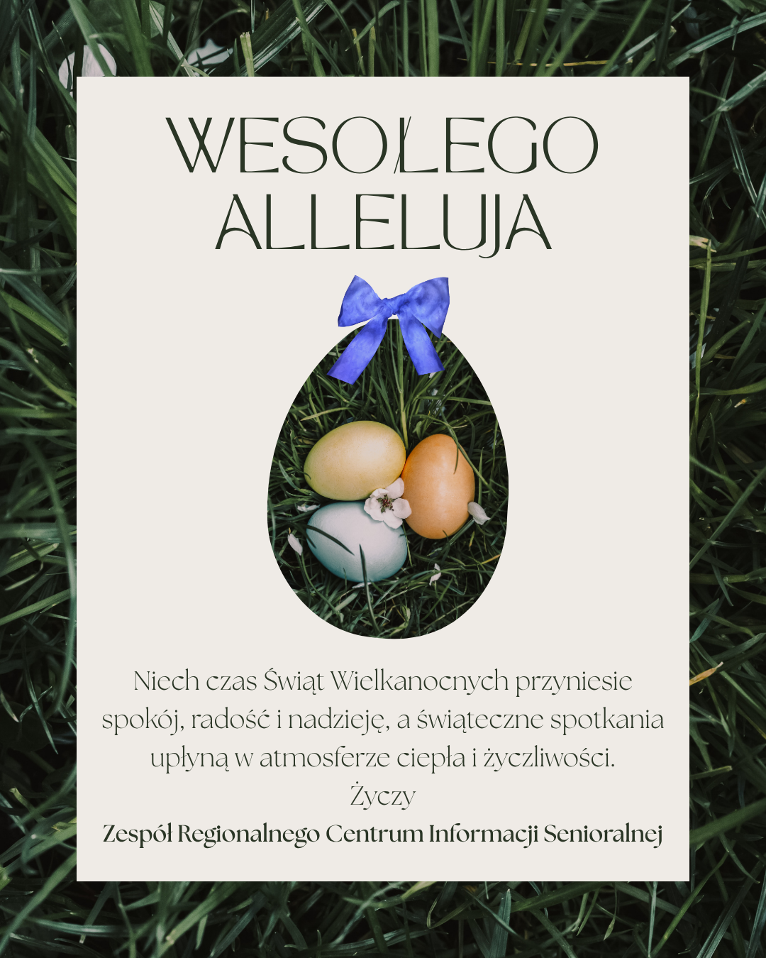 grafika z życzeniami wielkanocnymi