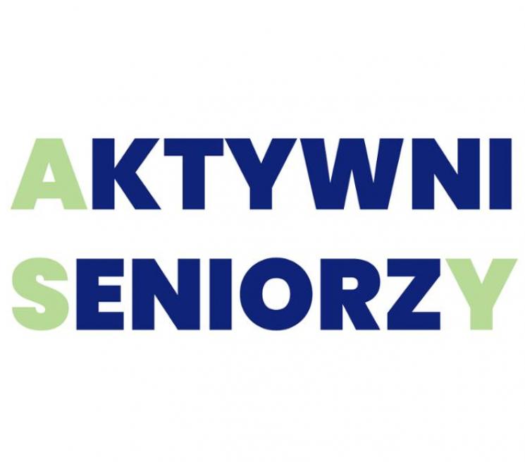 logo programu napis "AKTYWNI SENIORZY"